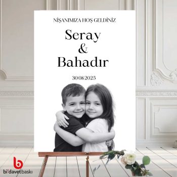 Fotoğraflı Karşılama Panosu 50x70 cm