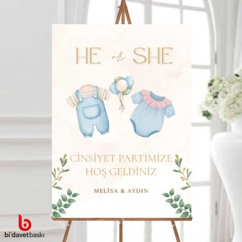 Cinsiyet Partisi Bekarlığa Veda Karşılama Panosu