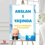 Çocuk Doğum Günü Karşılama Panosu