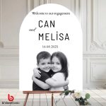 Fotoğraflı Karşılama Panosu 50x70 cm