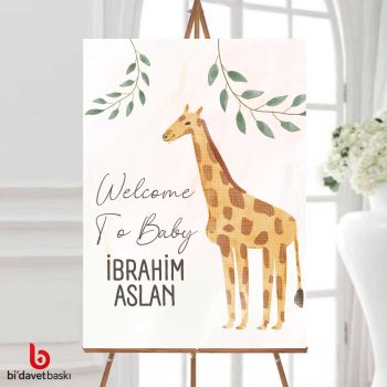 Dünyaya Hoşgeldin Karşılama Panosu