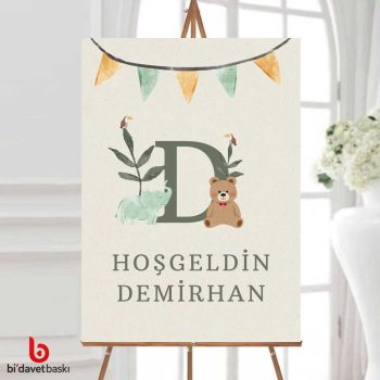 Dünyaya Hoşgeldin Karşılama Panosu