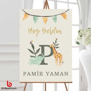 Dünyaya Hoşgeldin Karşılama Panosu