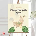 Dünyaya Hoşgeldin Karşılama Panosu