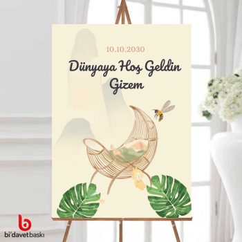 Dünyaya Hoşgeldin Karşılama Panosu