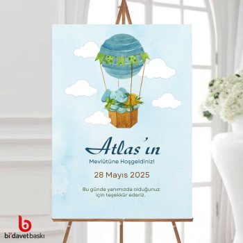 Bebek Mevlütü Karşılama Panosu