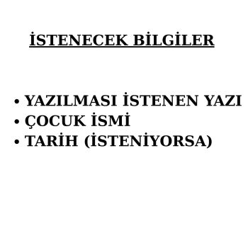 Bebek Çocuk Mevlüdü Karşılama Panosu