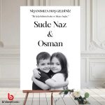 Fotoğraflı Karşılama Panosu 50x70 cm