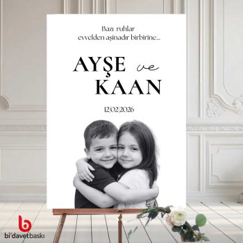 Fotoğraflı Karşılama Panosu 50x70 cm