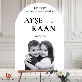 Fotoğraflı Karşılama Panosu 50x70 cm