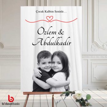 Fotoğraflı Karşılama Panosu 50x70 cm