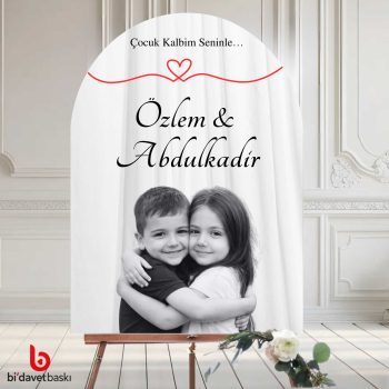 Fotoğraflı Karşılama Panosu 50x70 cm