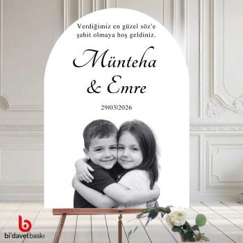 Fotoğraflı Karşılama Panosu 50x70 cm