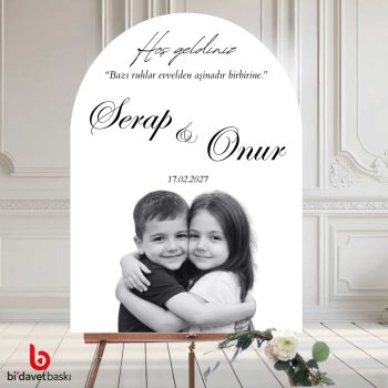 Fotoğraflı Karşılama Panosu 50x70 cm