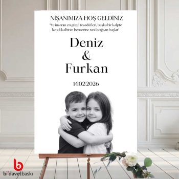 Fotoğraflı Karşılama Panosu 50x70 cm