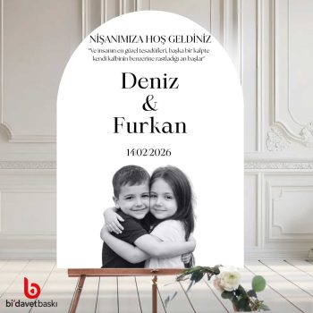 Fotoğraflı Karşılama Panosu 50x70 cm