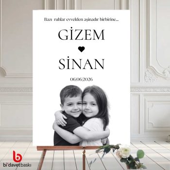 Fotoğraflı Karşılama Panosu 50x70 cm
