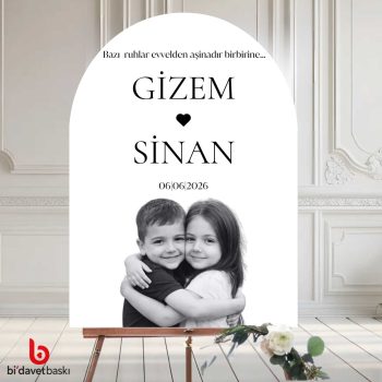 Fotoğraflı Karşılama Panosu 50x70 cm