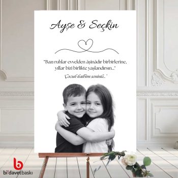 Fotoğraflı Karşılama Panosu 50x70 cm
