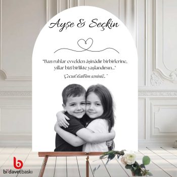 Fotoğraflı Karşılama Panosu 50x70 cm