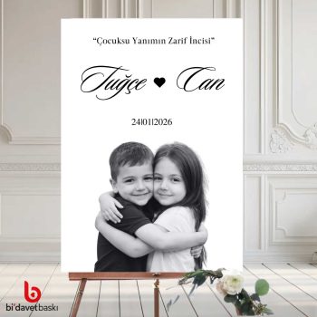 Fotoğraflı Karşılama Panosu 50x70 cm