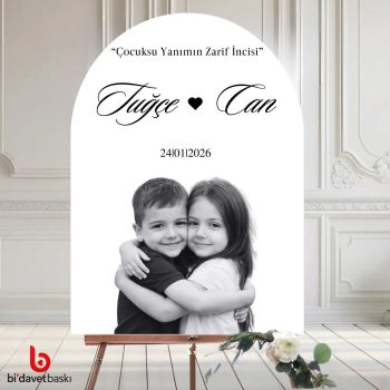 Fotoğraflı Karşılama Panosu 50x70 cm