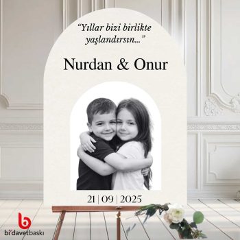 Fotoğraflı Karşılama Panosu 50x70 cm