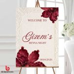Kına Gecesi Karşılama Panosu 50x70 cm