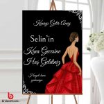 Kına Gecesi Karşılama Panosu 50×70 cm