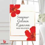 Kına Gecesi Karşılama Panosu 50x70 cm