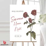 Kına Gecesi Karşılama Panosu 50x70 cm