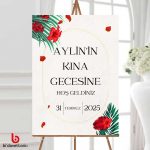 Kına Gecesi Karşılama Panosu 50x70 cm