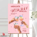 Bride Bekarlığa Veda Karşılama Panosu