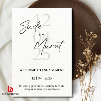 Kişiye Özel Masa Kartı