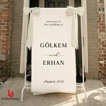 Kişiye Özel Nişan Düğün Brandası