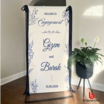 Kişiye Özel Nişan Düğün Brandası