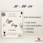 Kişiye Özel Nişan Düğün Brandası