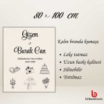 Kişiye Özel Nişan Düğün Brandası