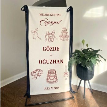 Kişiye Özel Nişan Düğün Brandası